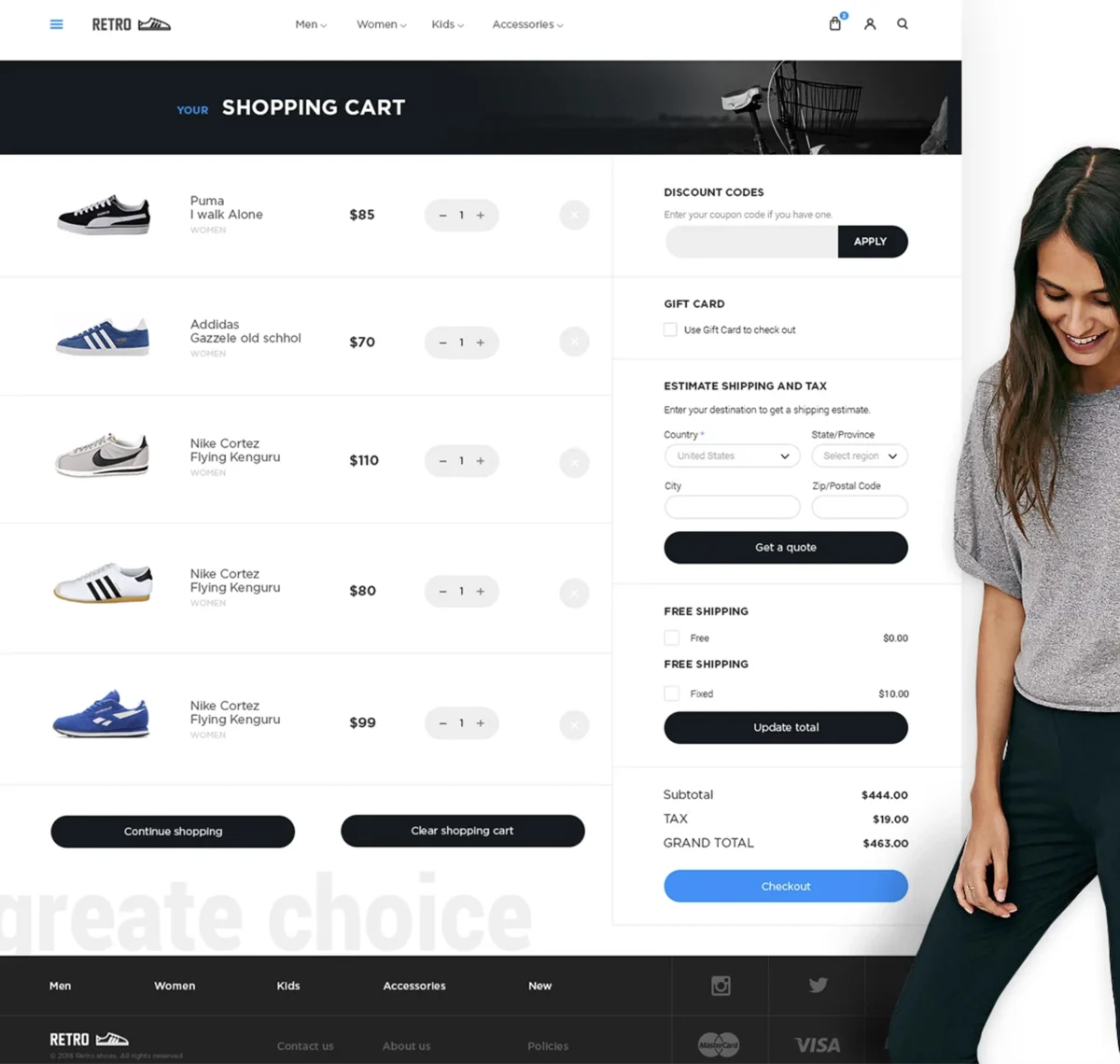 Retro Shoes - E-commerce