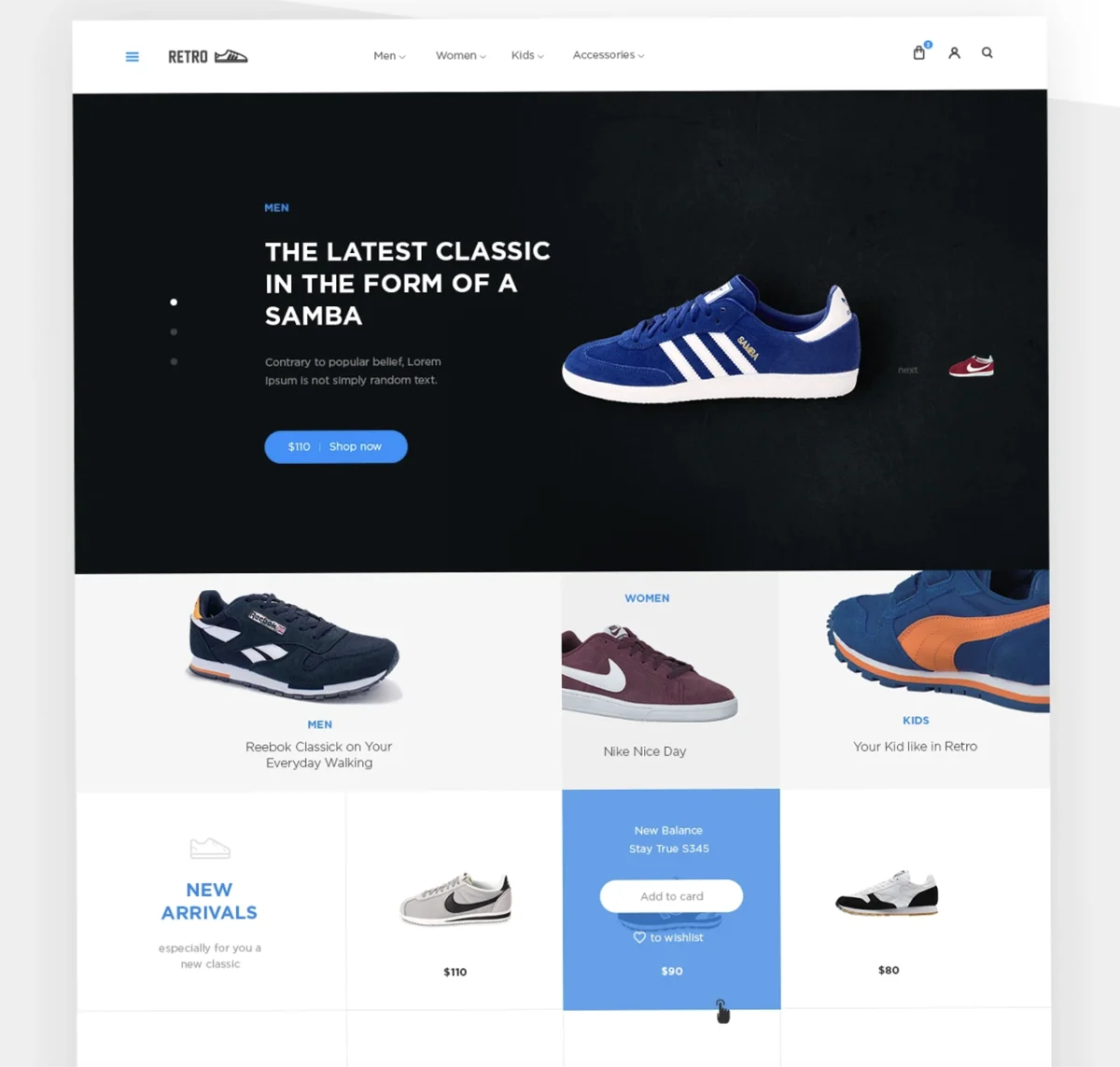 Retro Shoes - E-commerce