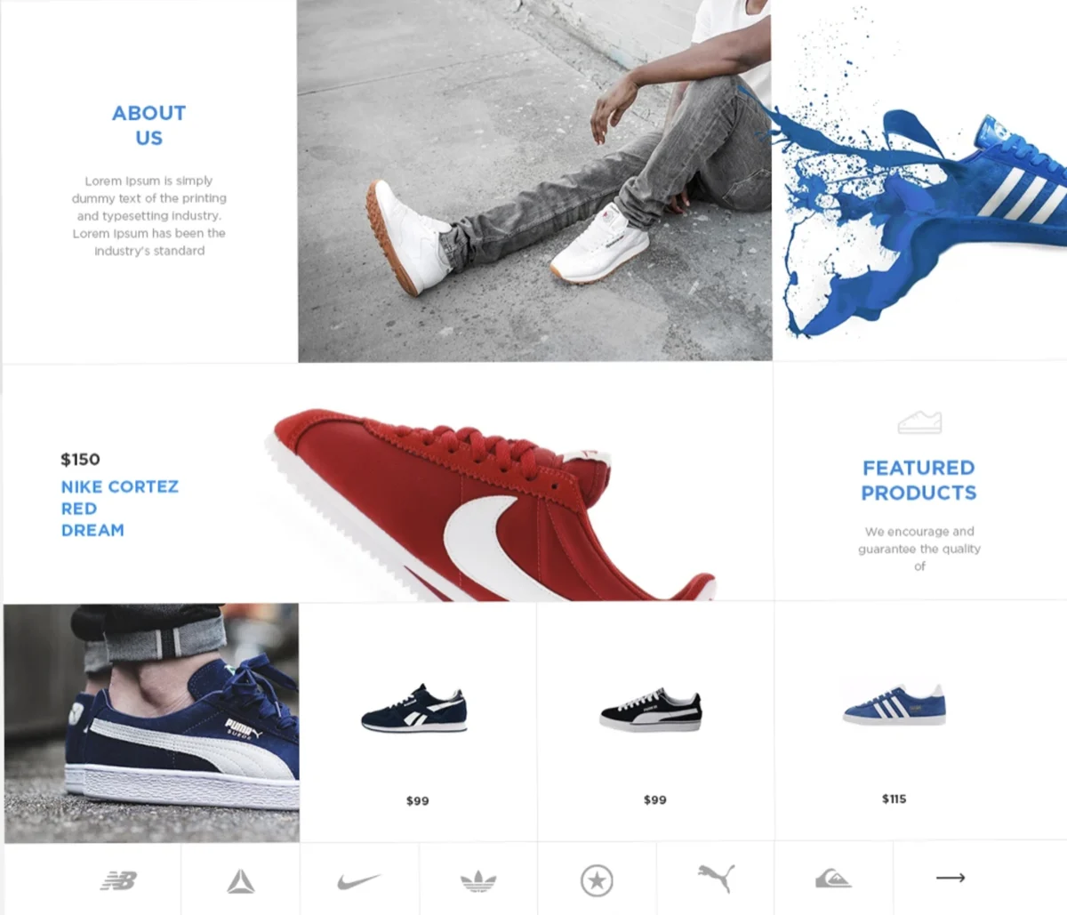 Retro Shoes - E-commerce