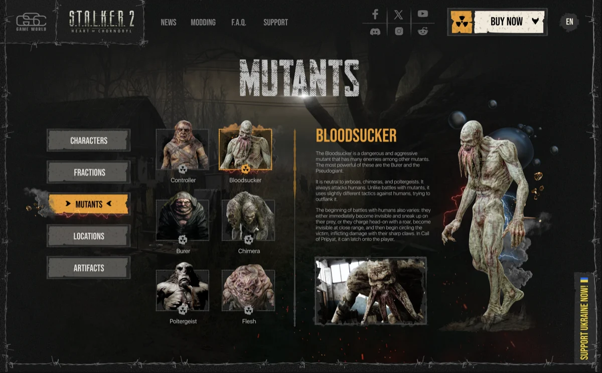 S.T.A.L.K.E.R. 2 - Game website