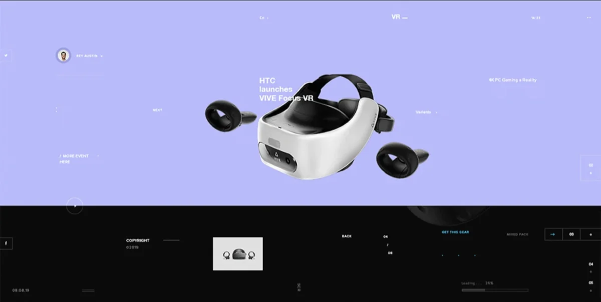 VR - Product landing