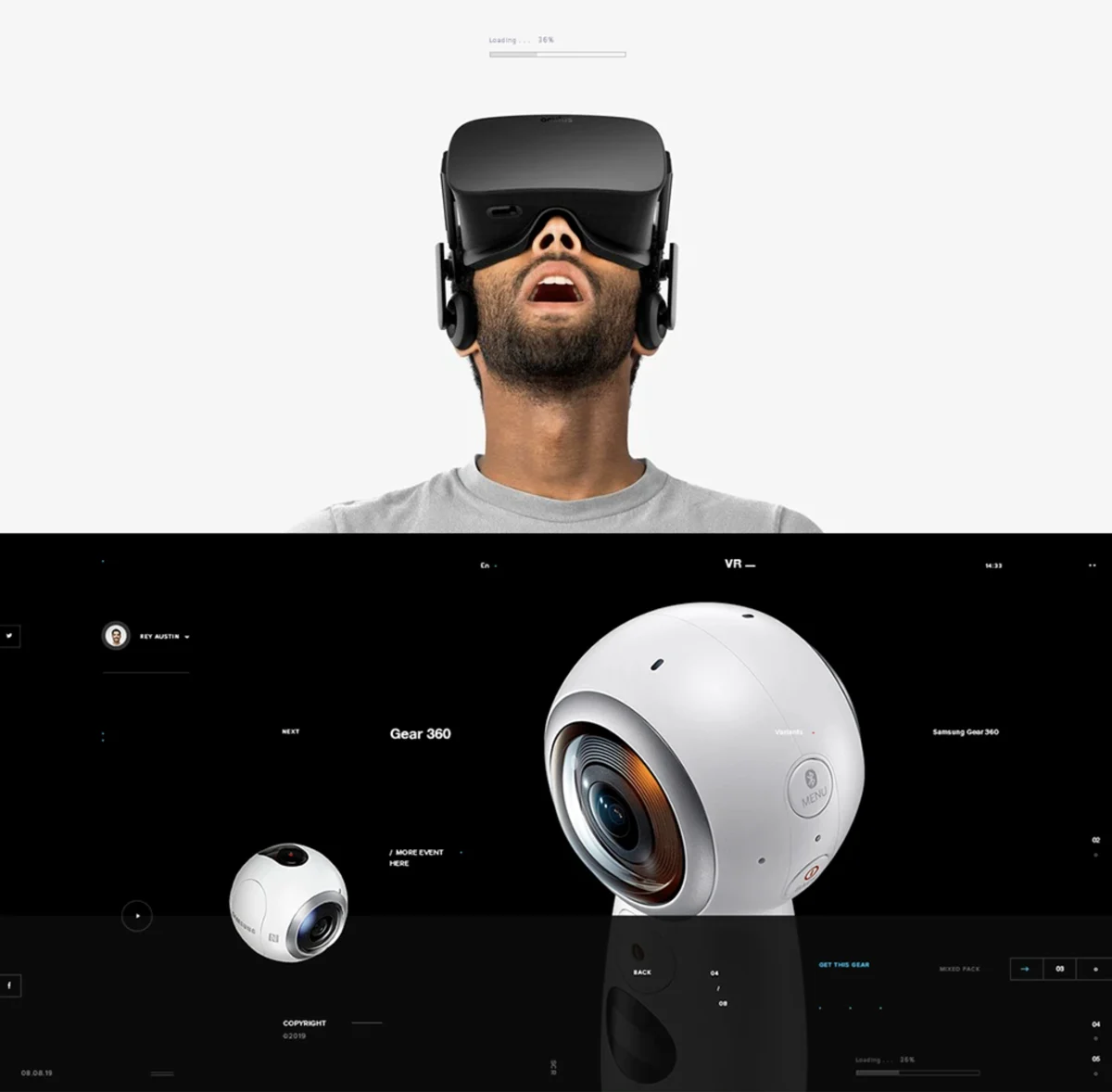 VR - Product landing