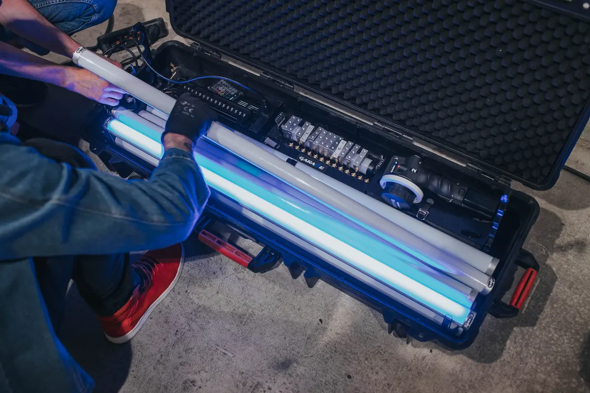 LED light tubes packed for set