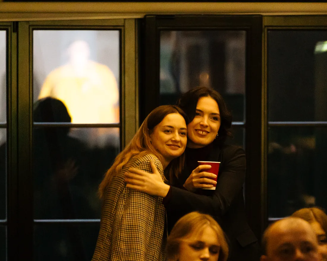 Audience at a stand-up show