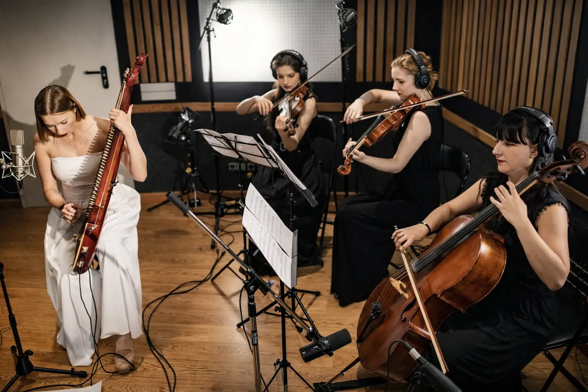 String ensemble recording in the Live Room